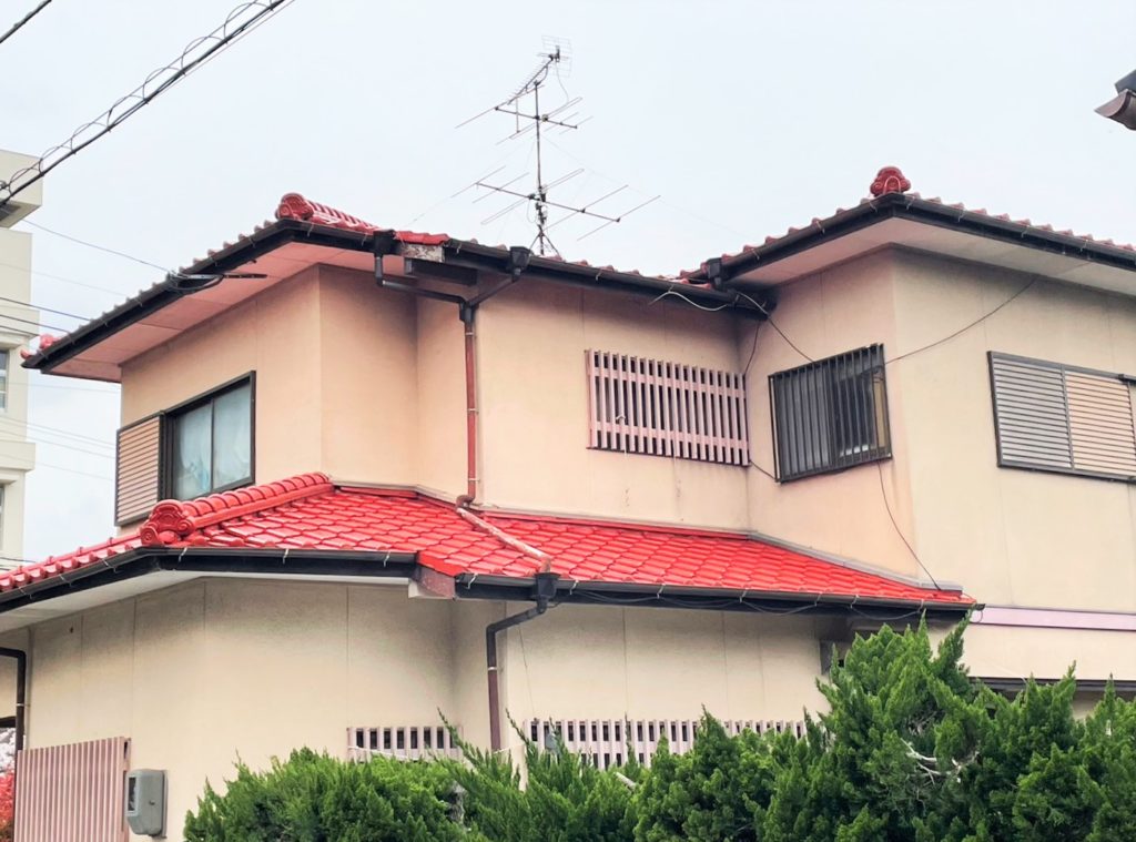 宇美町　Y様邸　屋根塗装　完工 (1)